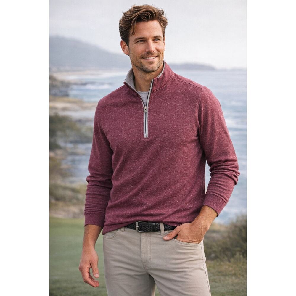 Johnnie -O Long Sleeve 1/4 Zip Sully Men's Large